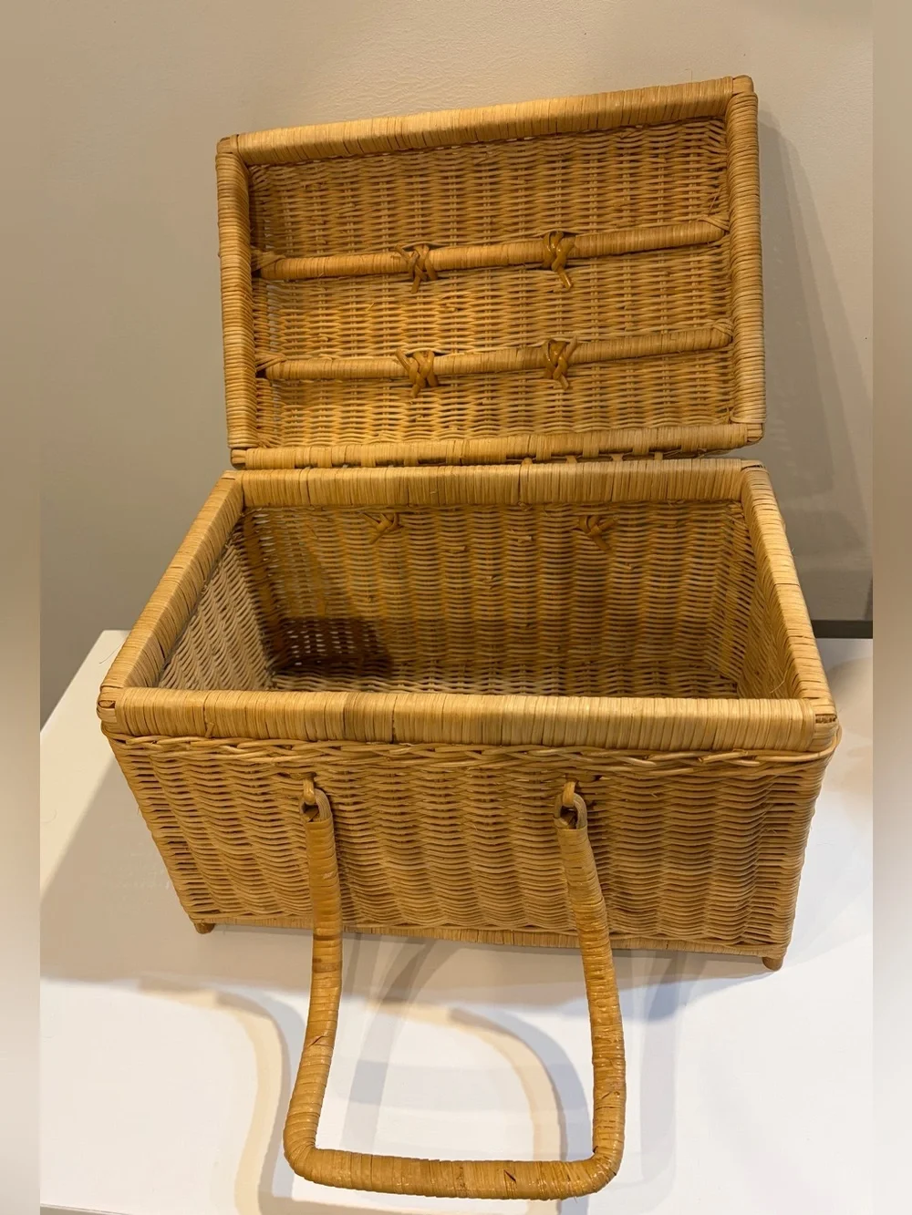Vintage picnic basket